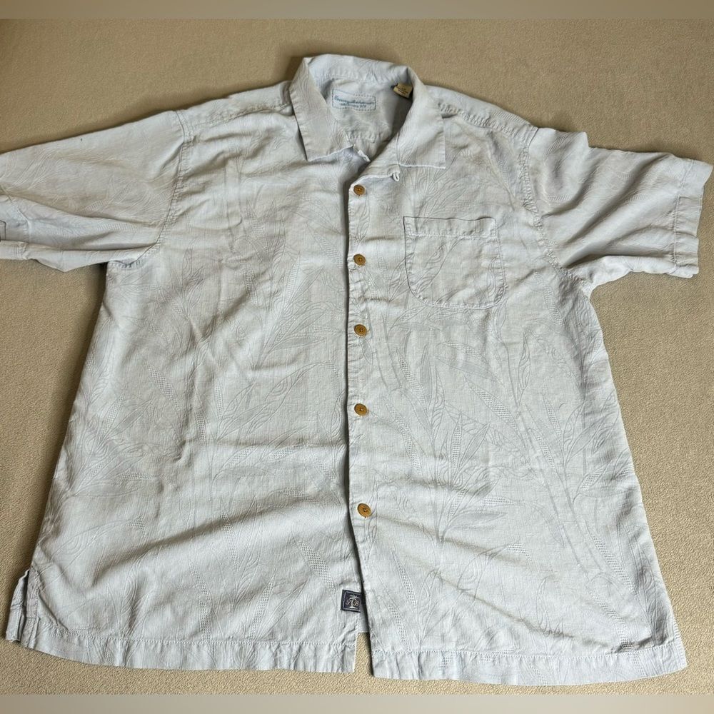Tommy Bahama 100% Silk Shirt Size L For Men’s